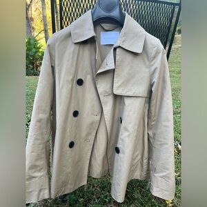 Everlane khaki short-length Trench Coat